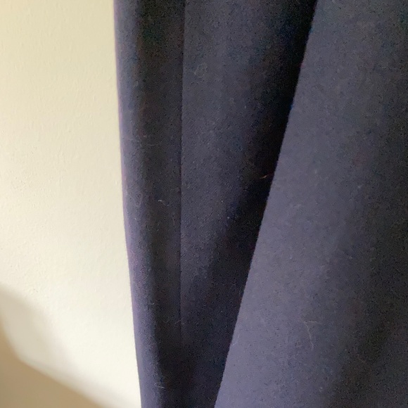 Size 12 Pendleton Navy Blue Wool flannel skirt - Picture 6 of 9